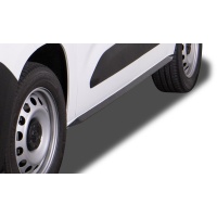RDX Racedesign prahov� li�ty Slim (ABS plast leskl� �ern�) Peugeot Partner -- od roku v�roby 2018-